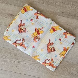 Vintage‎ Disney Winnie The Pooh Full Flat Sheet *Pilled & Wear - Read*